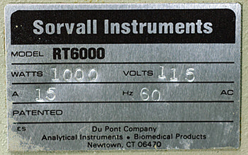 Used Sorvall Instruments RT6000