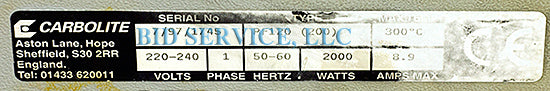 Used Carbolite PF120 (200)