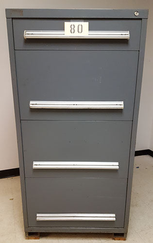 Used Stanley Vidmar 4 Drawer Storage Cabinet