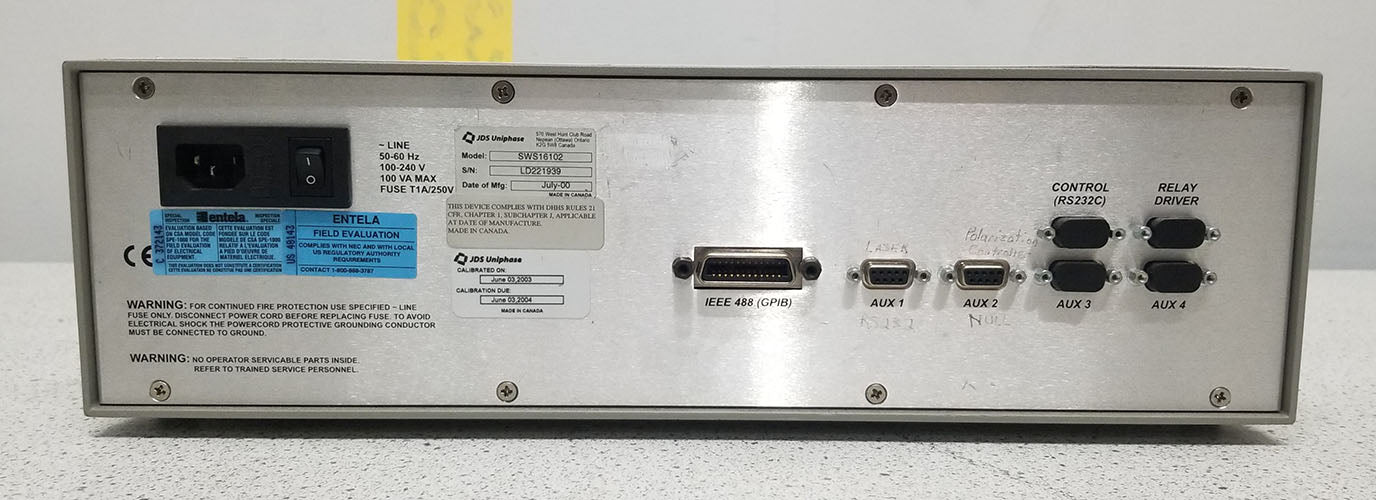 Used JDS Uniphase SWS16102