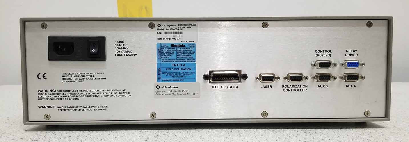 Used JDS Uniphase SWS20002-A-N1