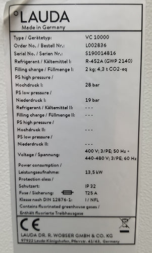 Used Lauda Variocool VC 10000