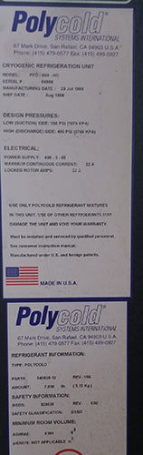 Used Polycold PFC-660HC