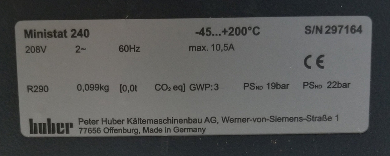 Used Huber Ministat 240