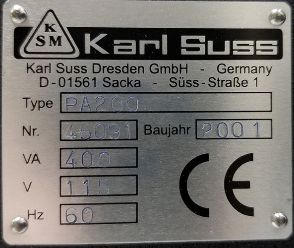 Used Karl Suss PA200