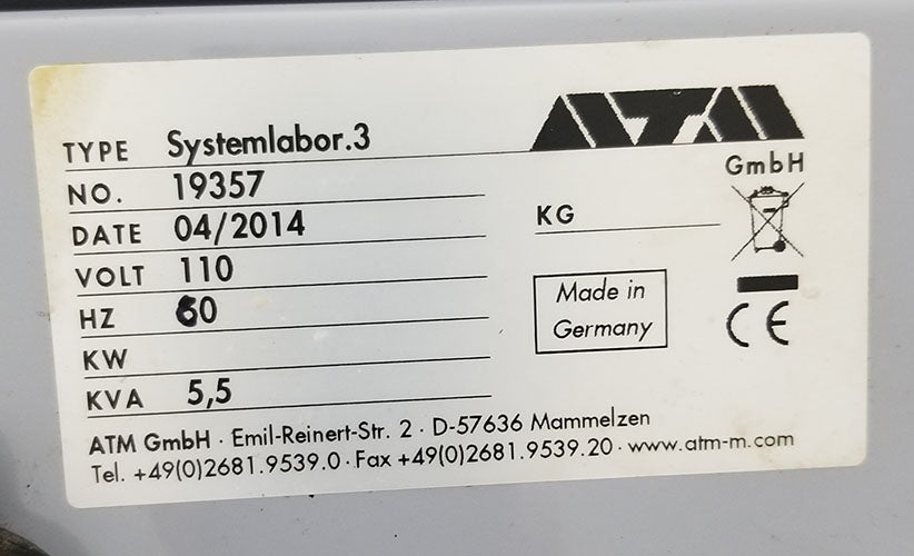 ATM Systemlabor 3 Dual Wheel Polisher Grinder with Power Head
