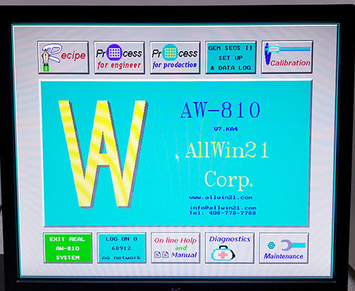 Allwin21 Accuthermo AW810M RTP Rapid Thermal Annealer