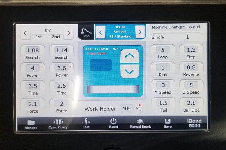 Used Micro Point Pro Ibond 5000D Ball Bonder