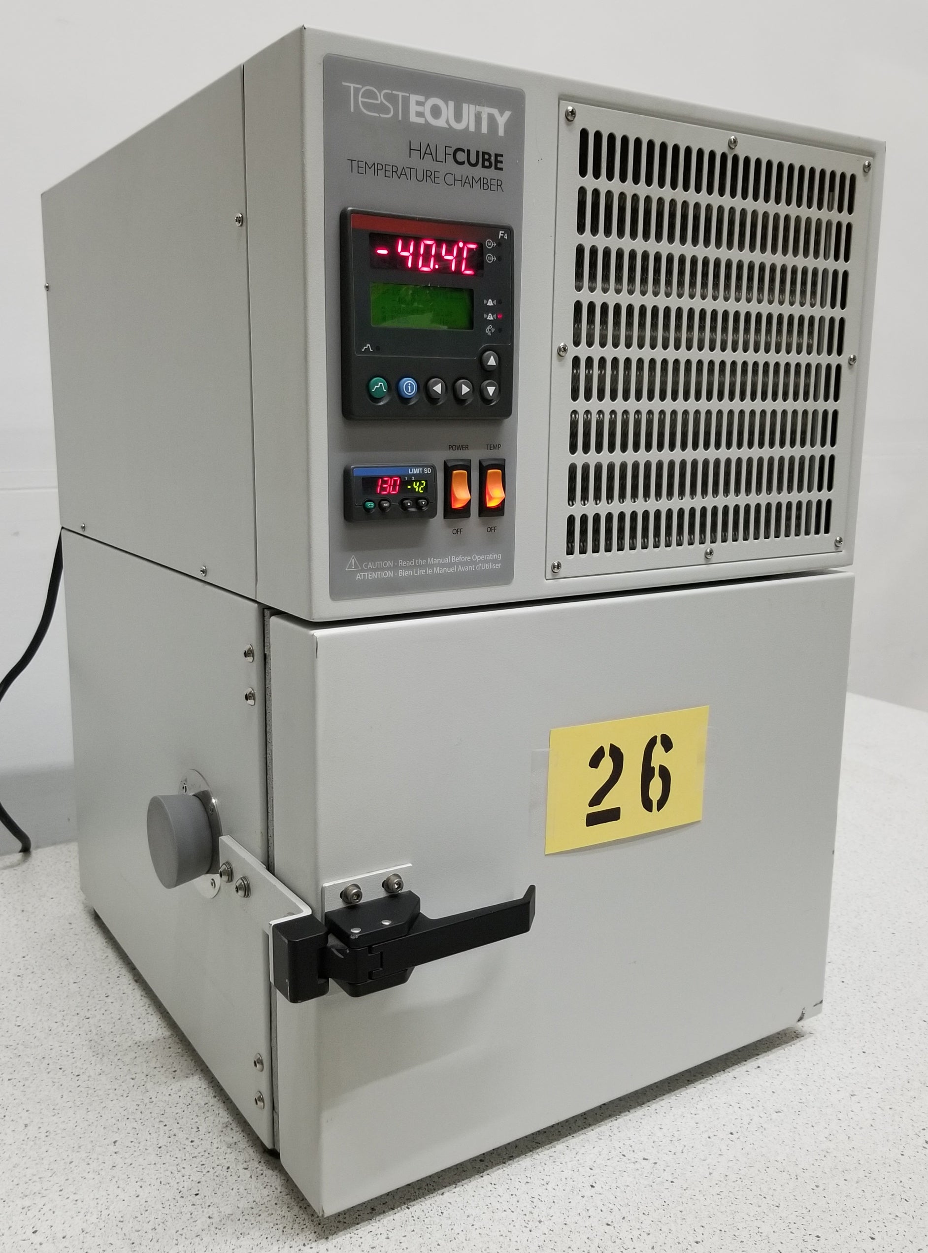 Used Test Equity Half Cube 105 Benchtop Environmental Chamber