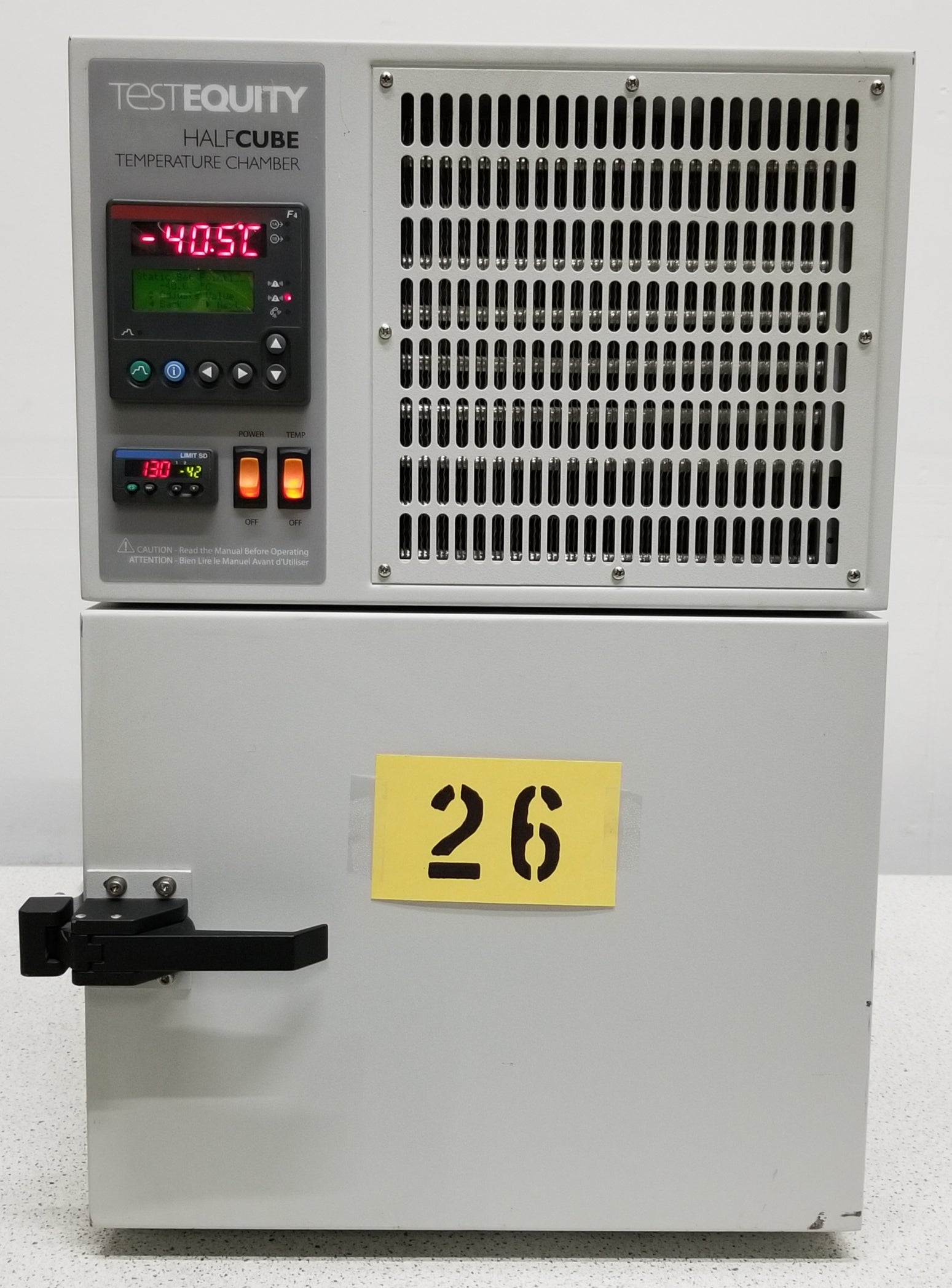 Used Test Equity Half Cube 105 Benchtop Environmental Chamber