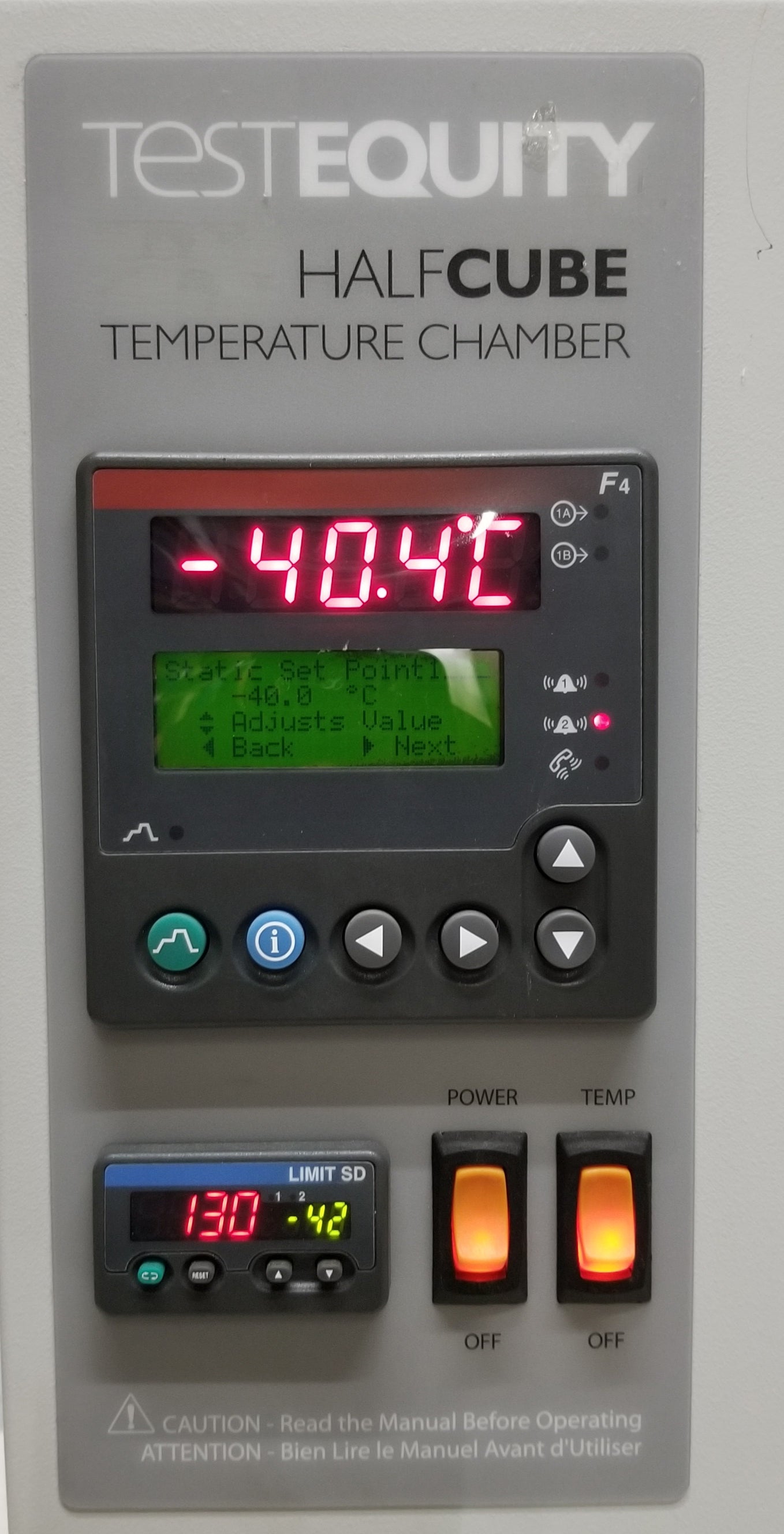 Used Test Equity Half Cube 105 Benchtop Environmental Chamber