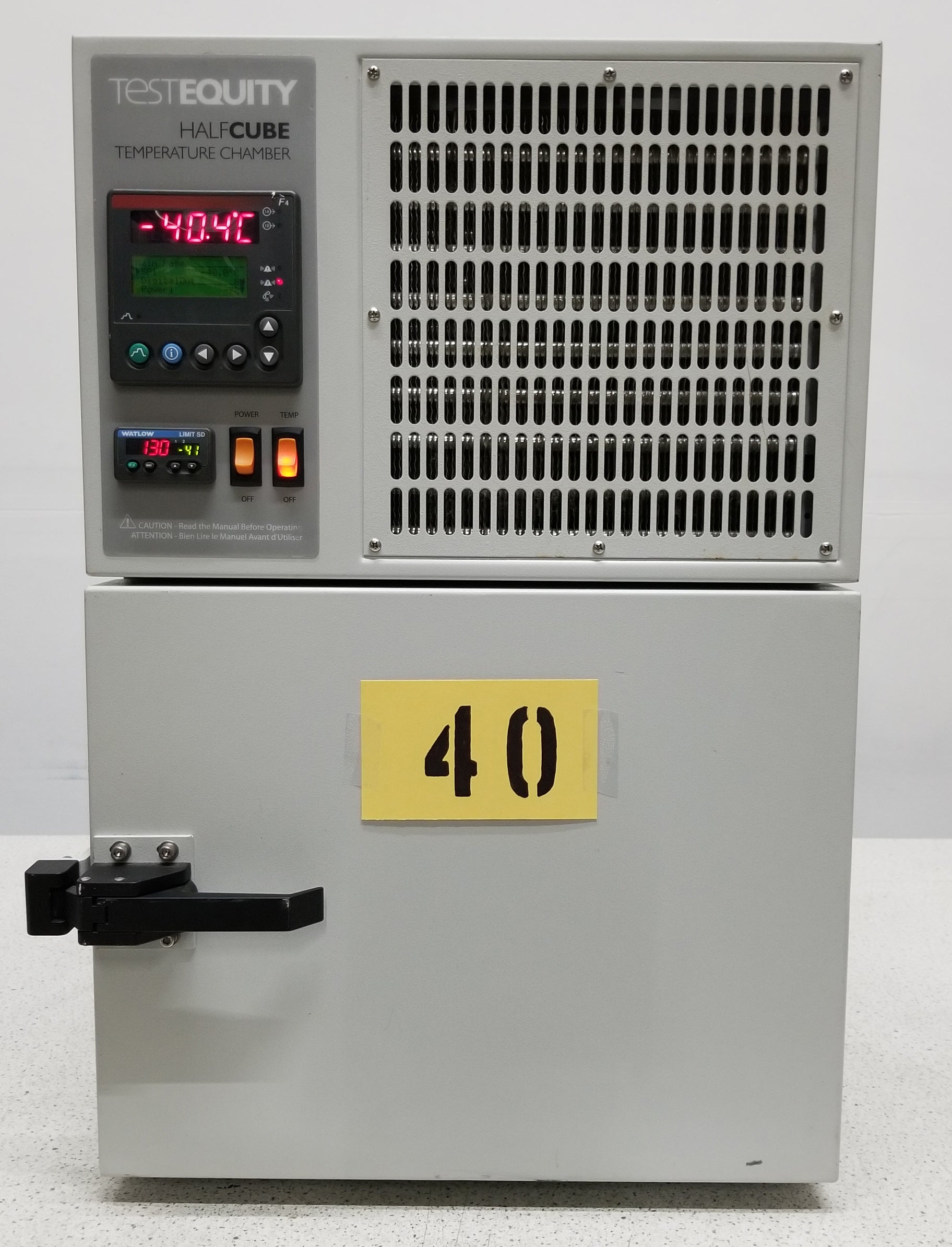 Used Test Equity 105 Half Cube Table Top Temperature Chamber