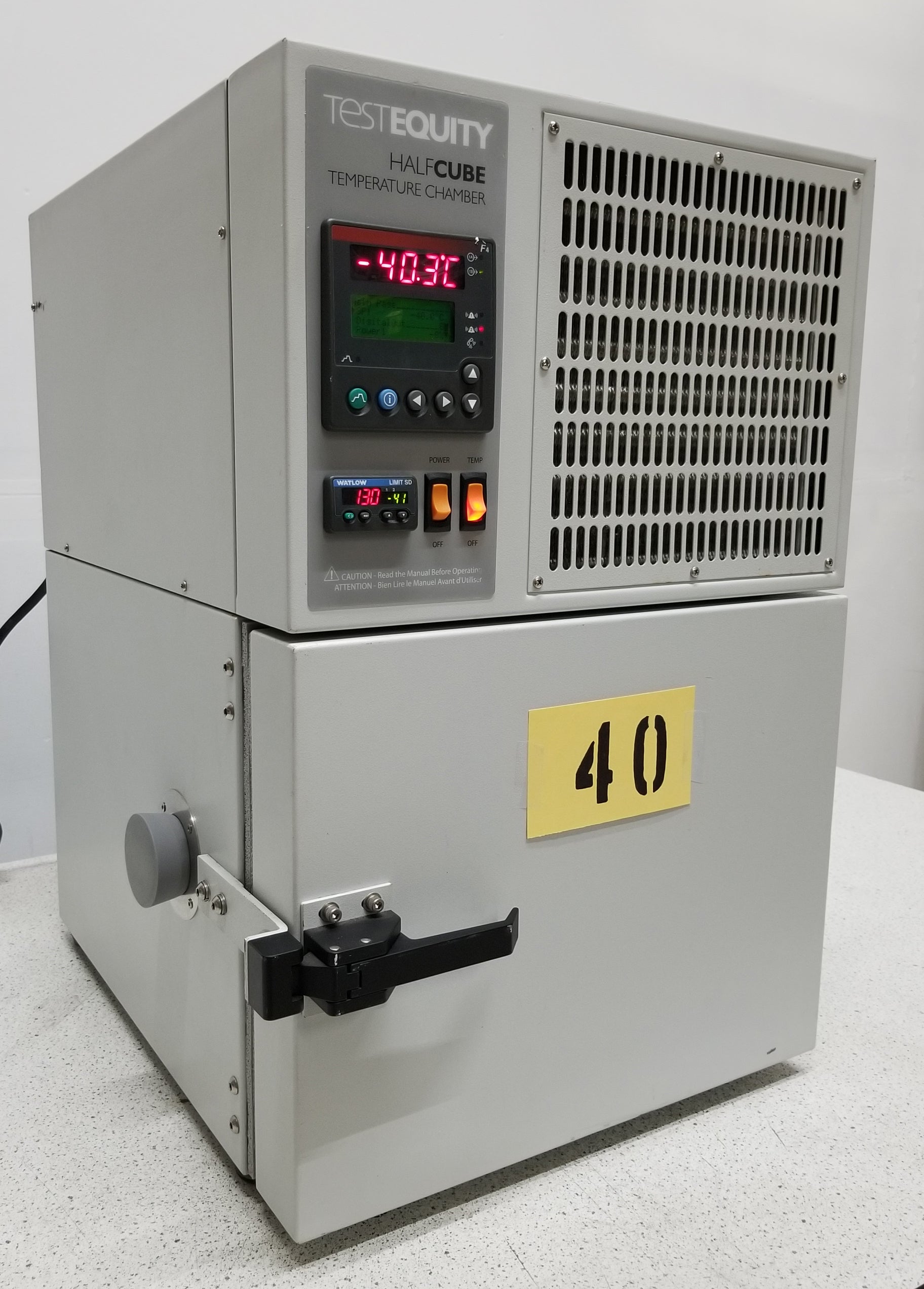 Used Test Equity 105 Half Cube Table Top Temperature Chamber