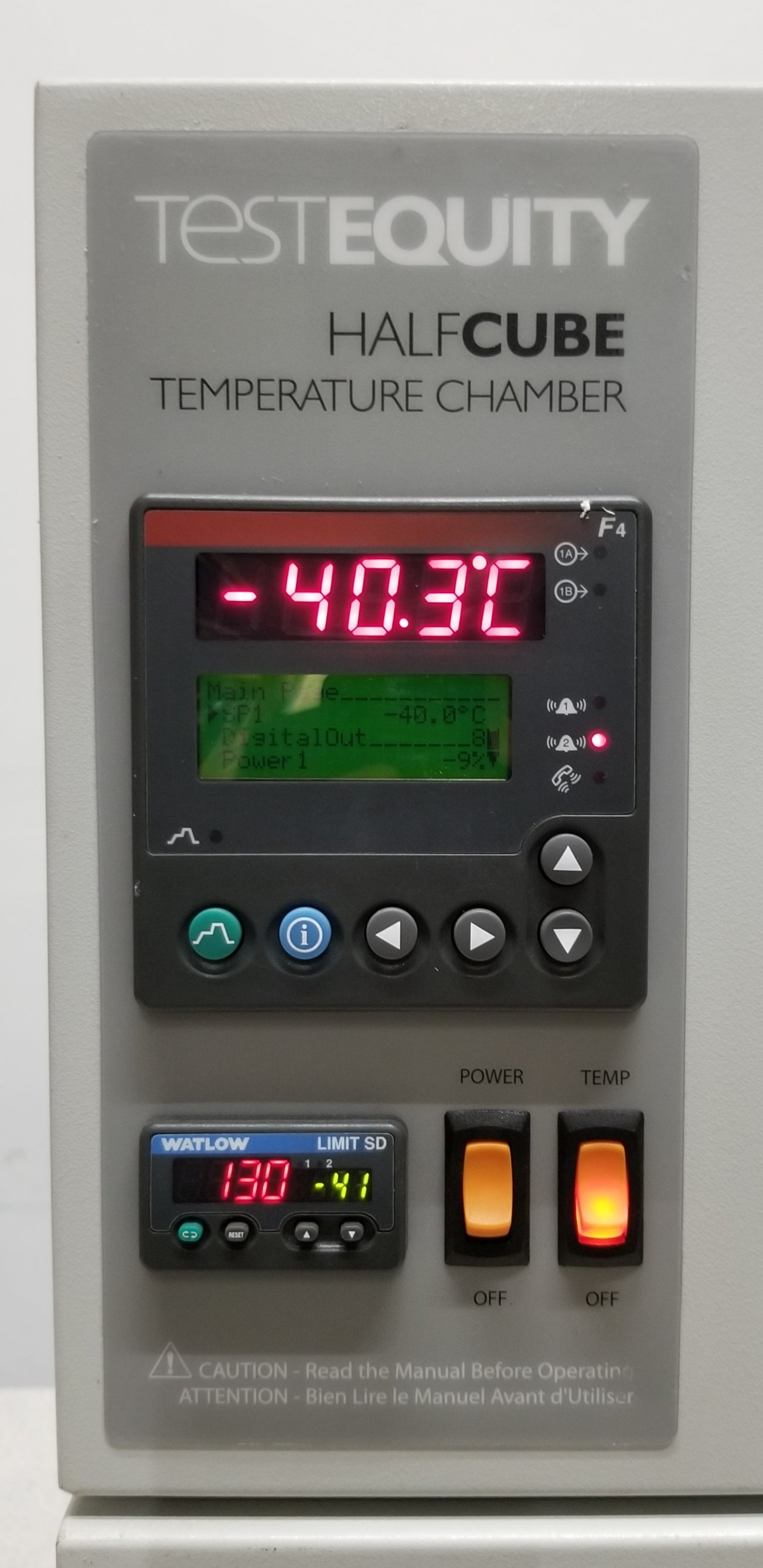 Used Test Equity 105 Half Cube Table Top Temperature Chamber