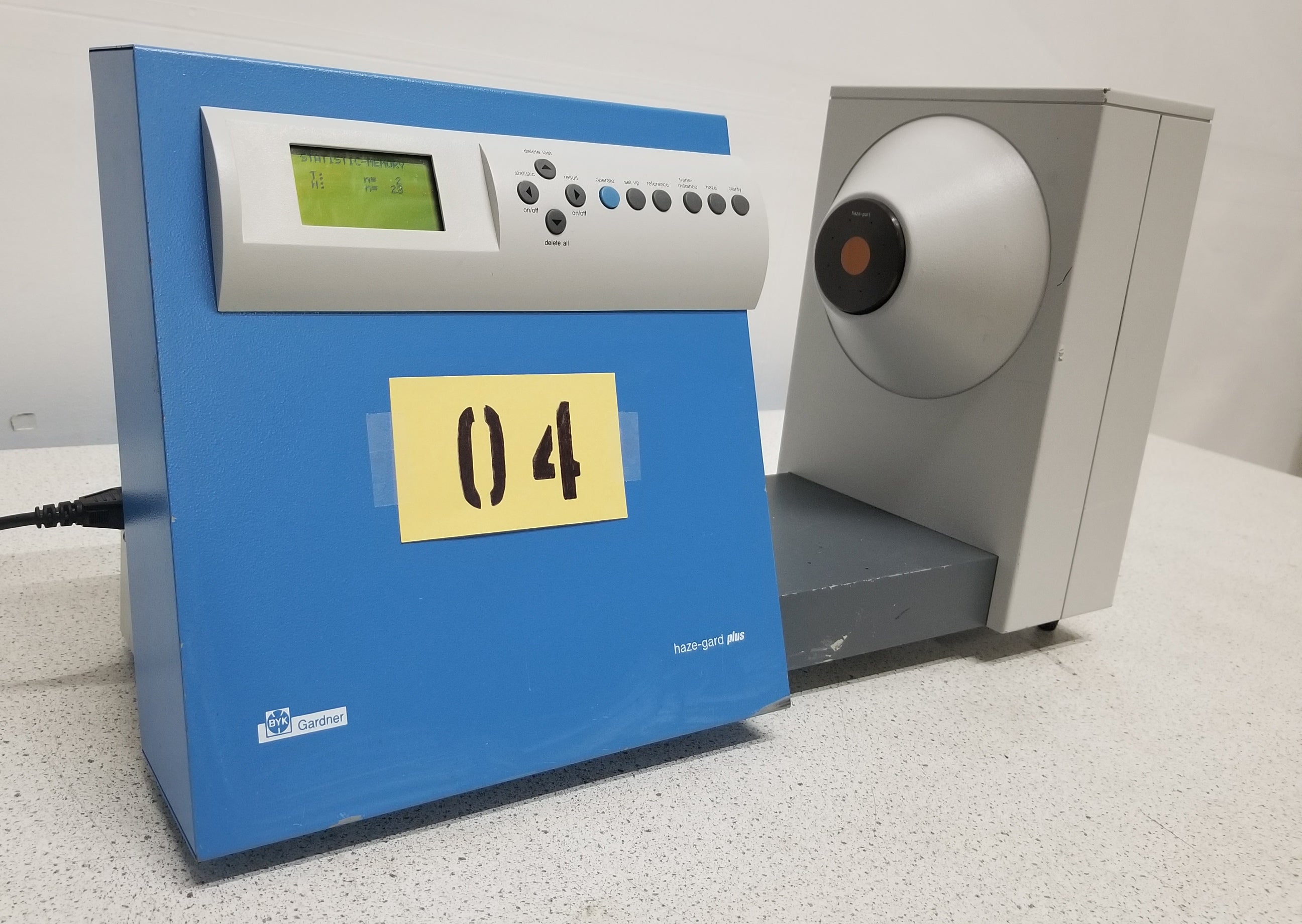 Used BYK Gardner 4725 Haze-Gard Plus Transparency Tester