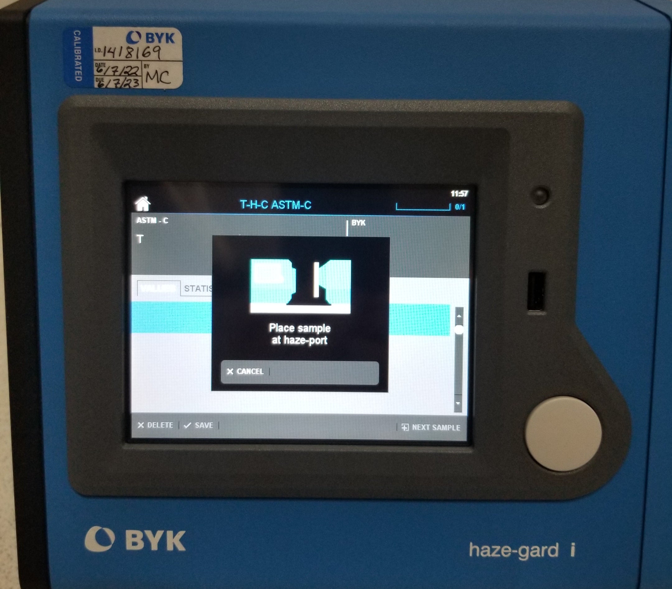 Used BYK Gardner Haze-Gard I 4775 Transparency Transmission  Haze Meter
