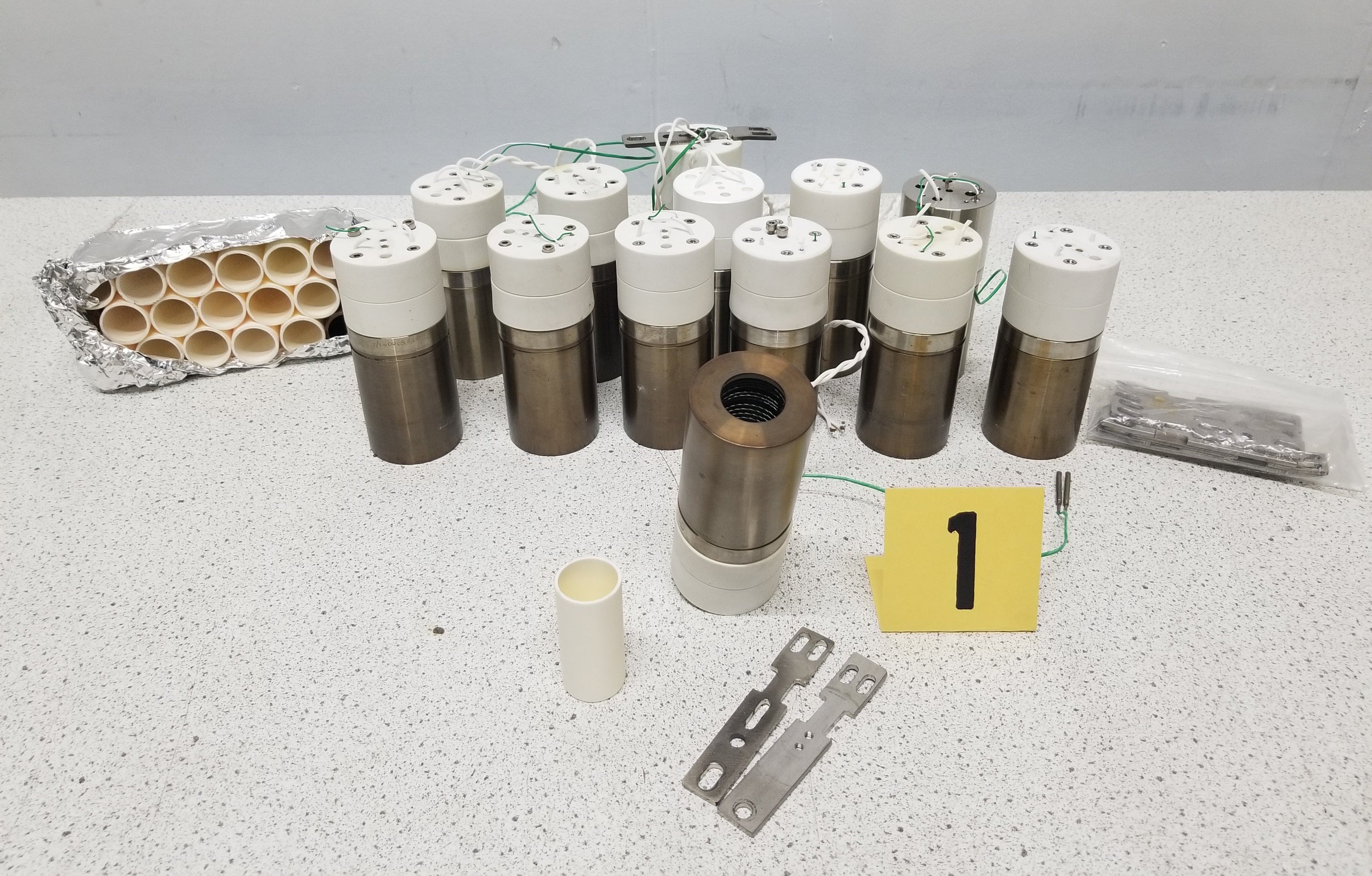 Used lot of OLED Organic Material Thermal Evaporation Sources