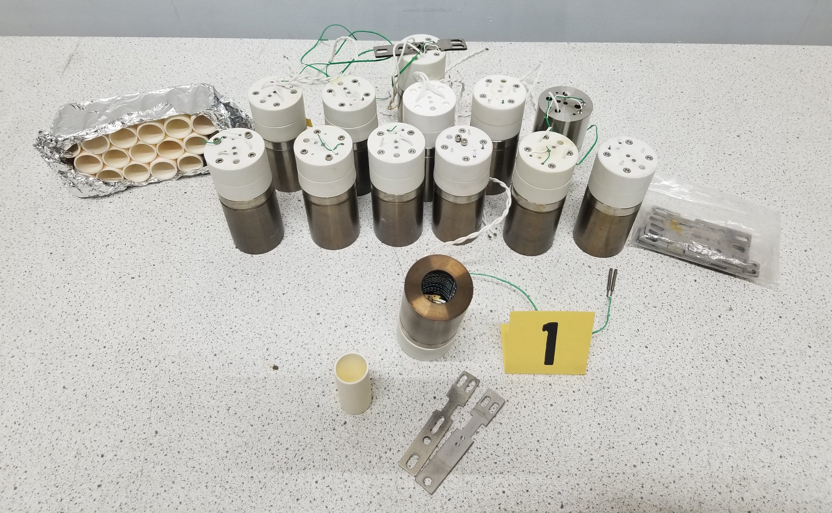 Used lot of OLED Organic Material Thermal Evaporation Sources