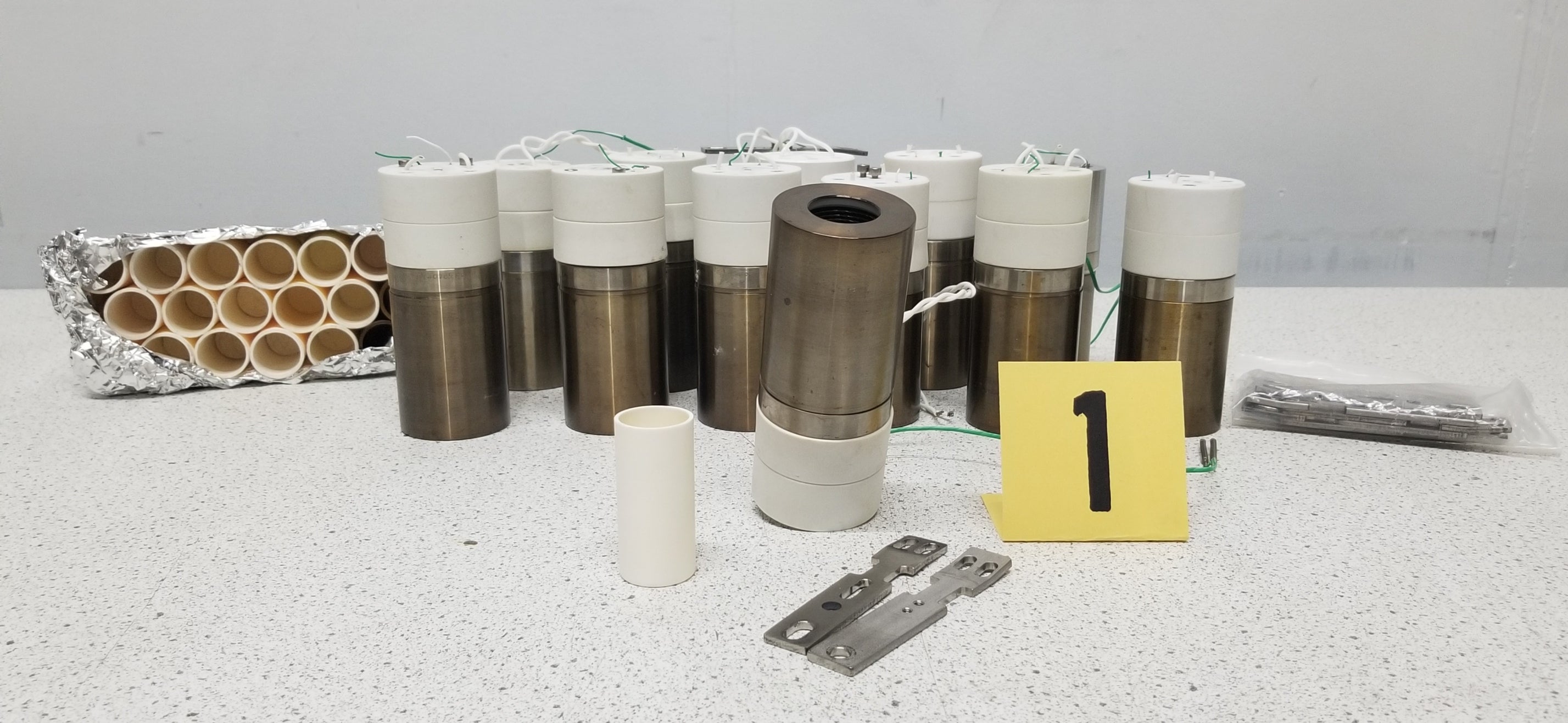 Used lot of OLED Organic Material Thermal Evaporation Sources