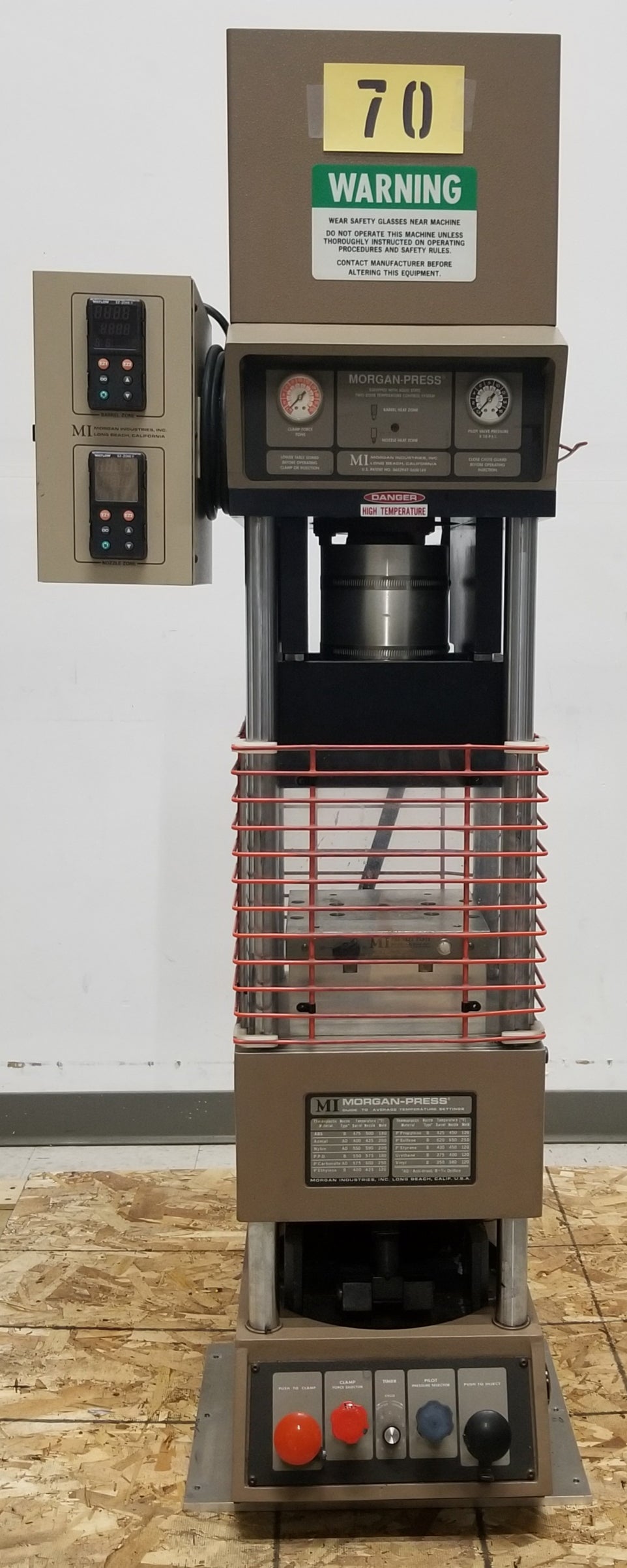 Used Morgan Press G-100T Injection Molding Press