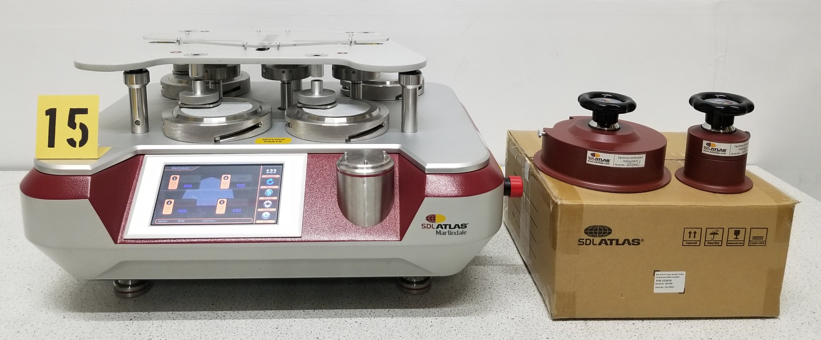 Used SDL Atlas Martindale M235 Abrasion and Pilling Tester