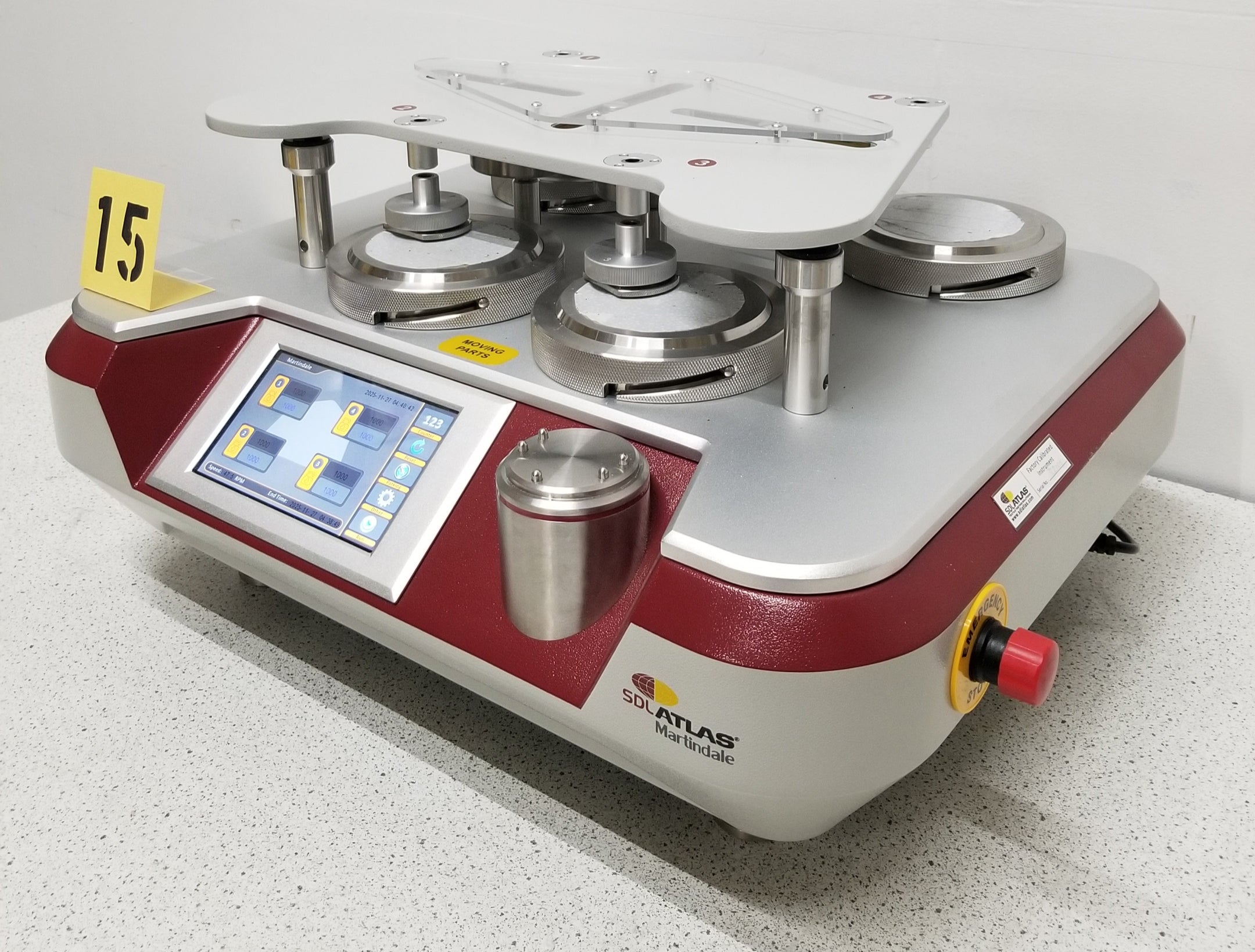 Used SDL Atlas Martindale M235 Abrasion and Pilling Tester