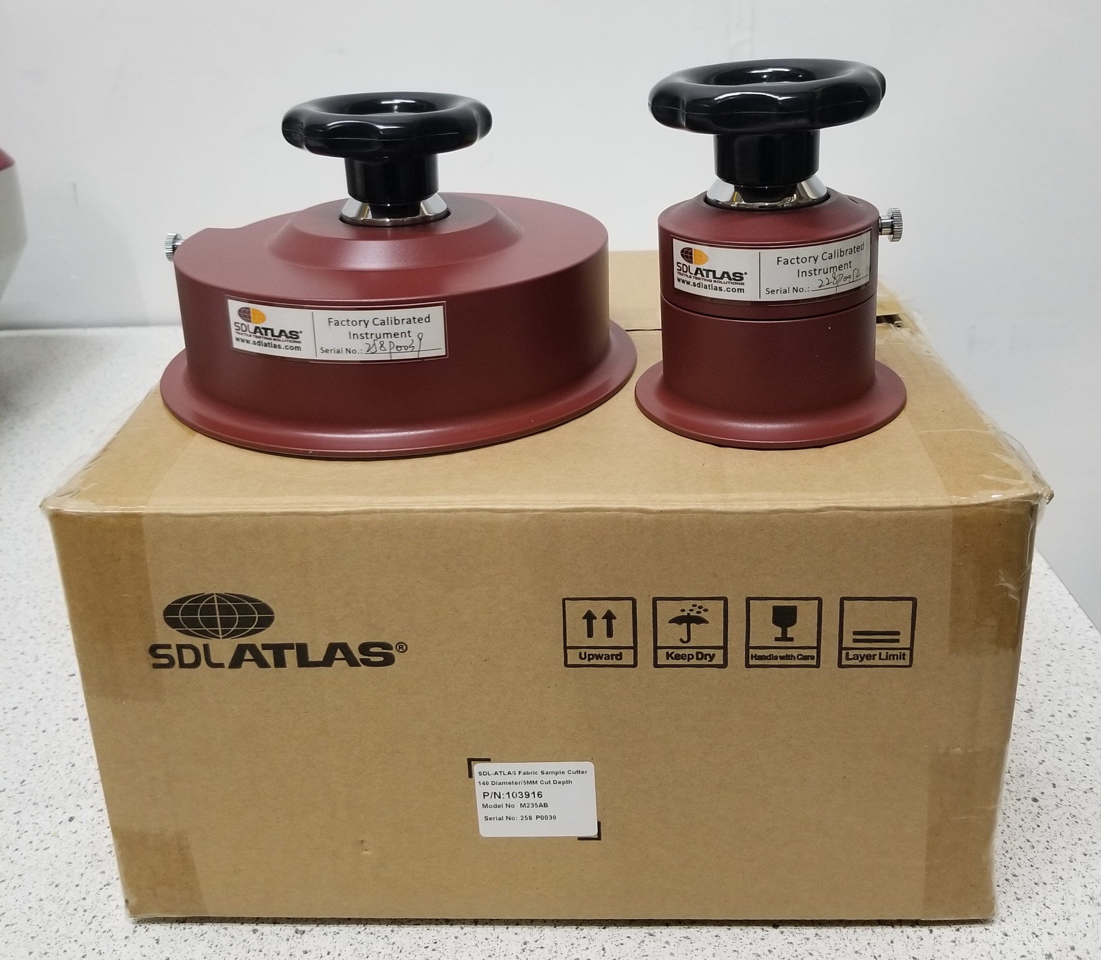 Used SDL Atlas Martindale M235 Abrasion and Pilling Tester