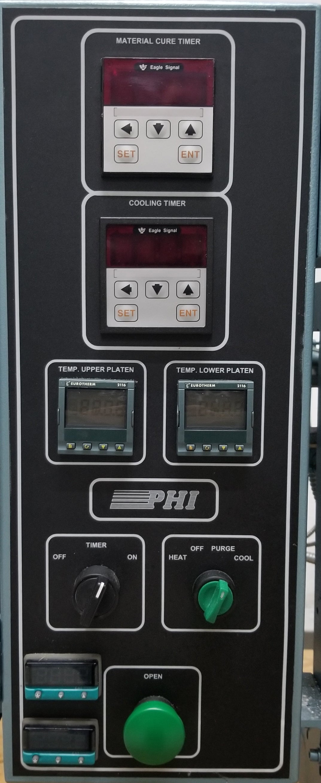 Used PHI PW220C4-X1 20 Ton Manual Heated Platen Press