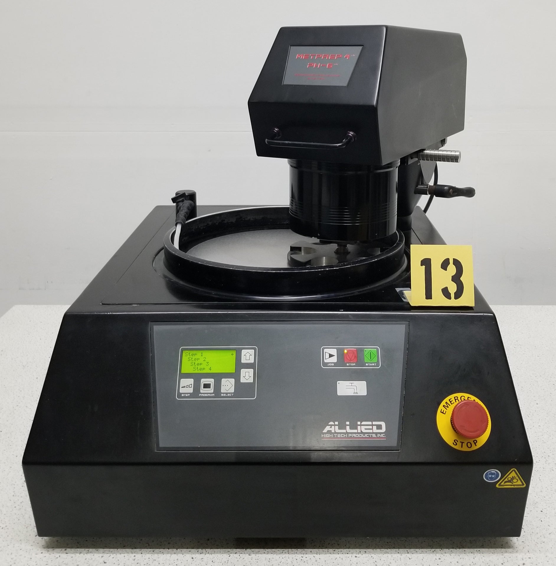 Used Allied High Tech MetPrep 4 Grinder Polisher with PH-6 Power Head