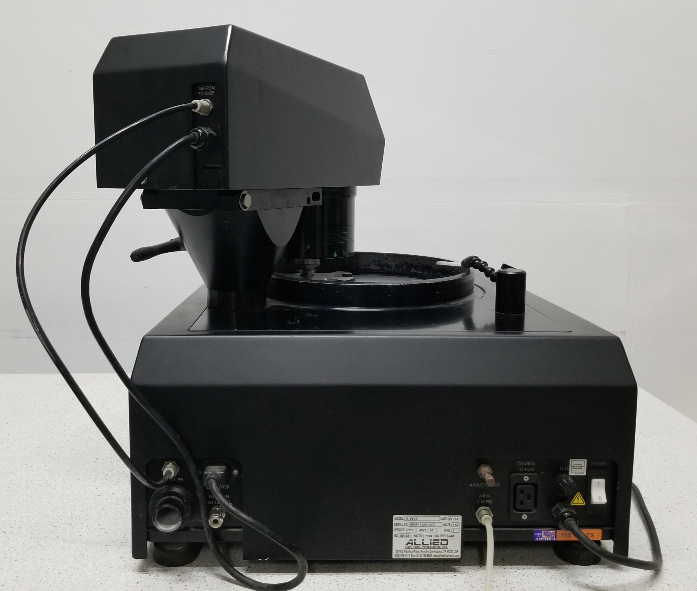 Used Allied High Tech MetPrep 4 Grinder Polisher with PH-6 Power Head