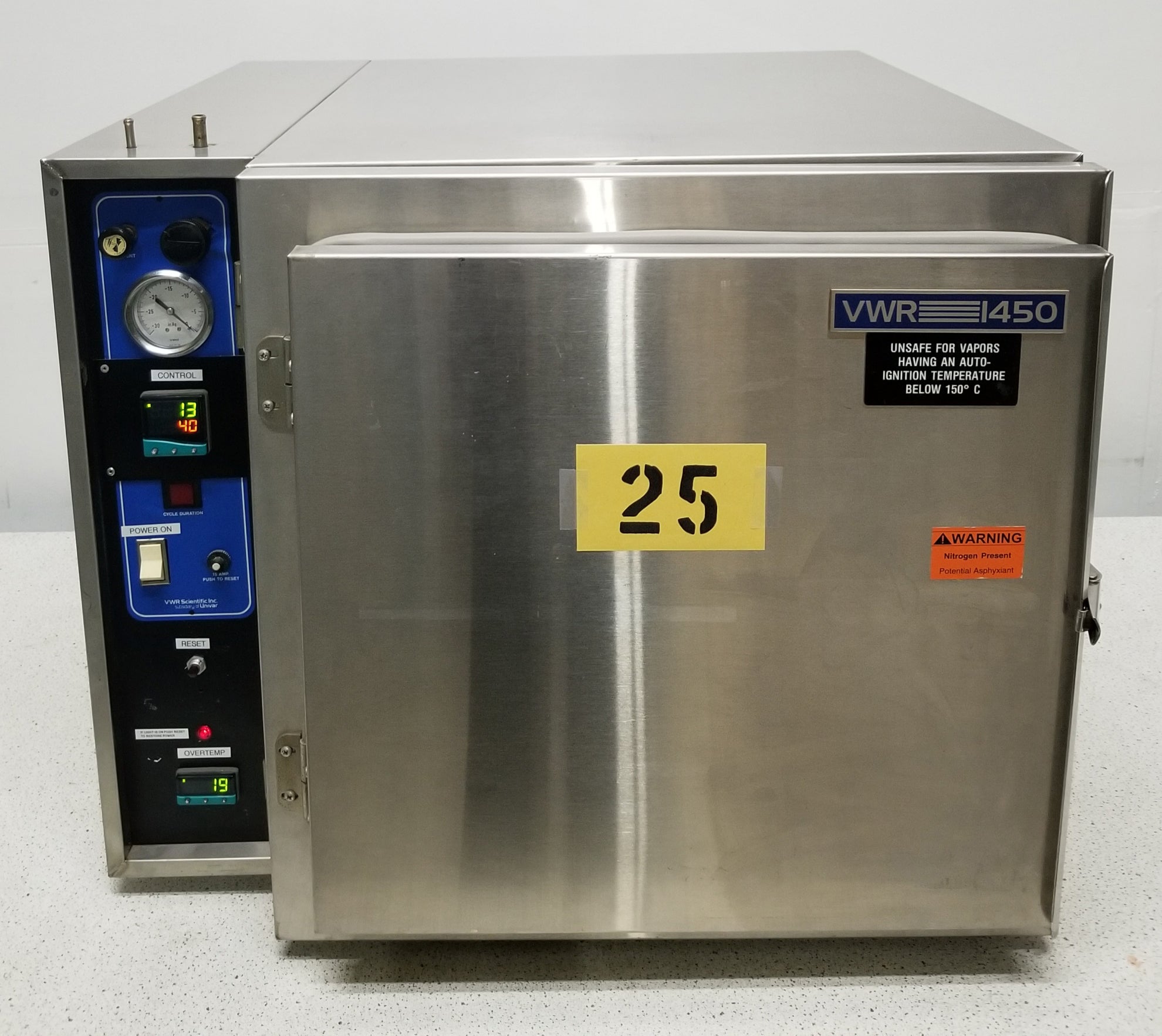 Used VWR SCIENTIFIC 1450D Vacuum Oven