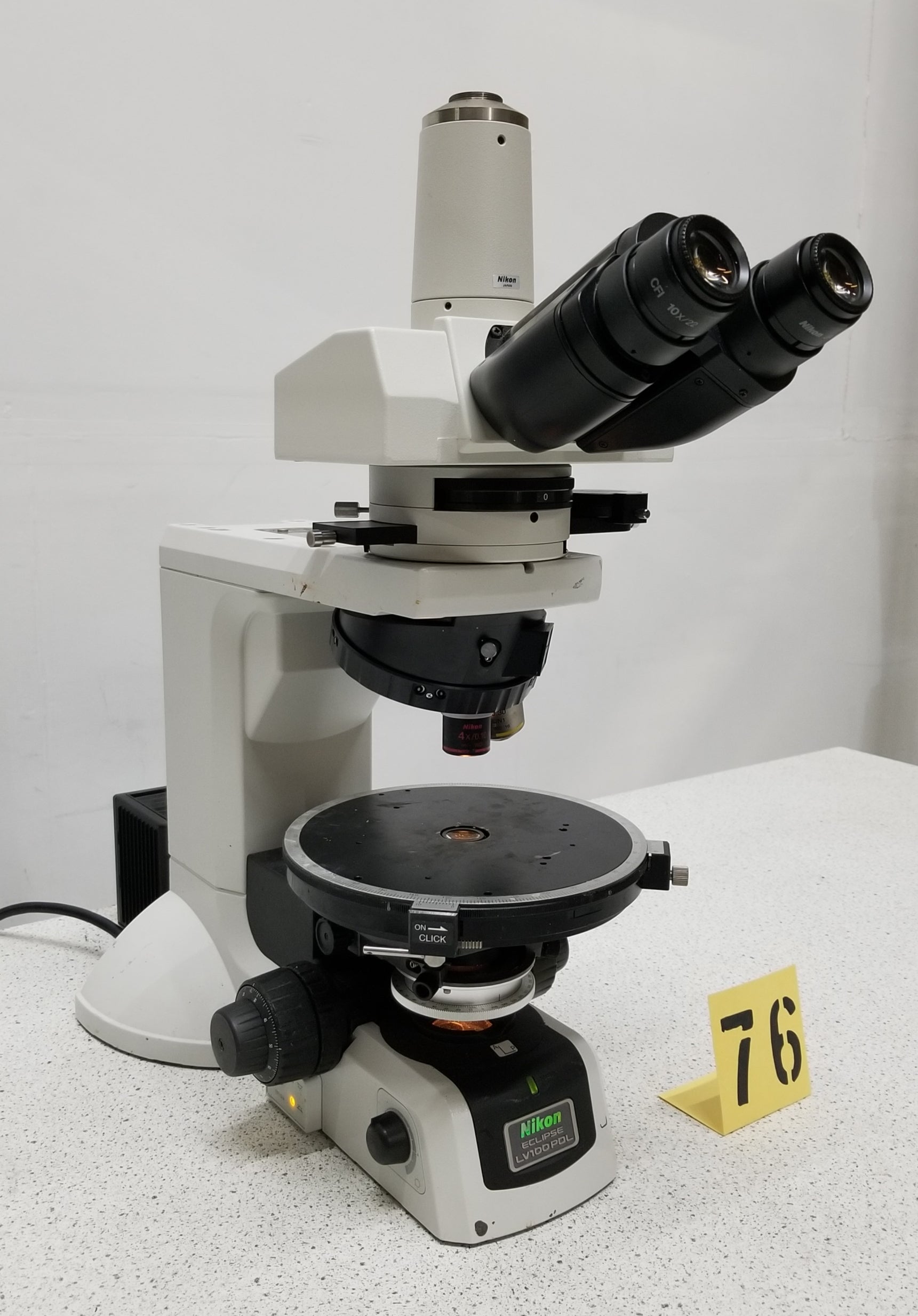 Used Nikon Eclipse LV100 POL Polarizing Trinocular Microscope