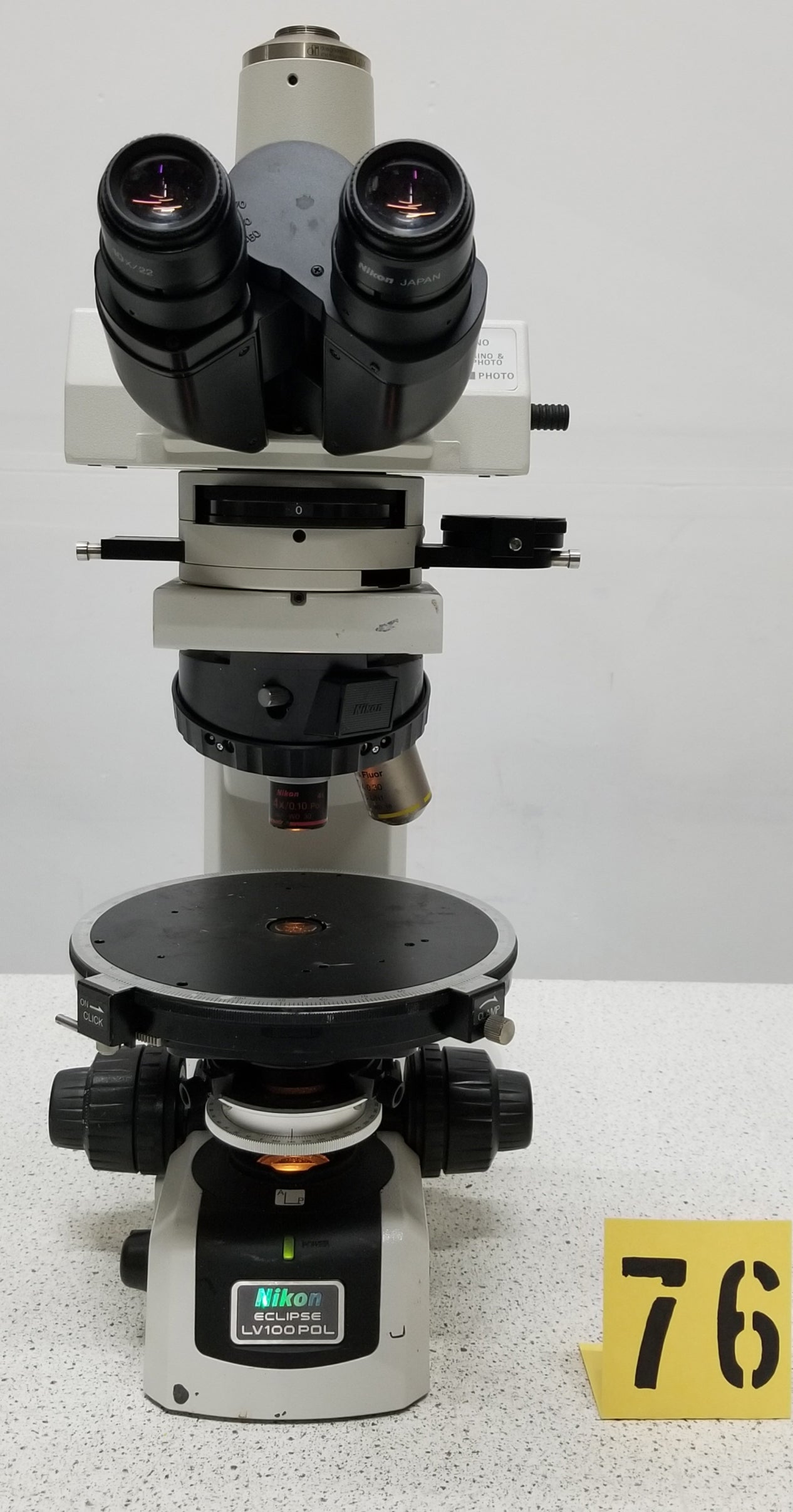 Used Nikon Eclipse LV100 POL Polarizing Trinocular Microscope