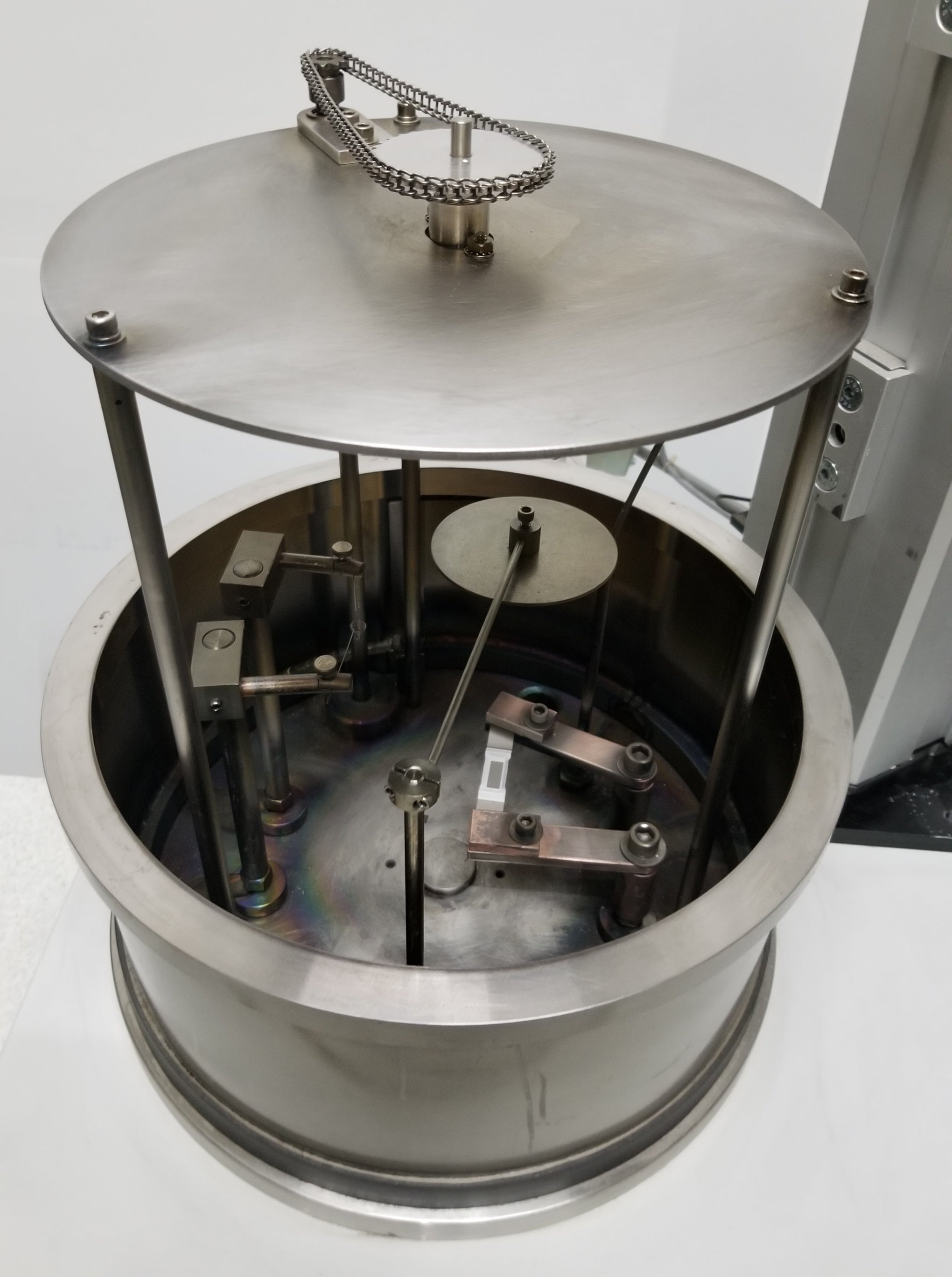 Used Denton Vacuum Bench Top Turbo Dual Source Thermal Evaporation Deposition System