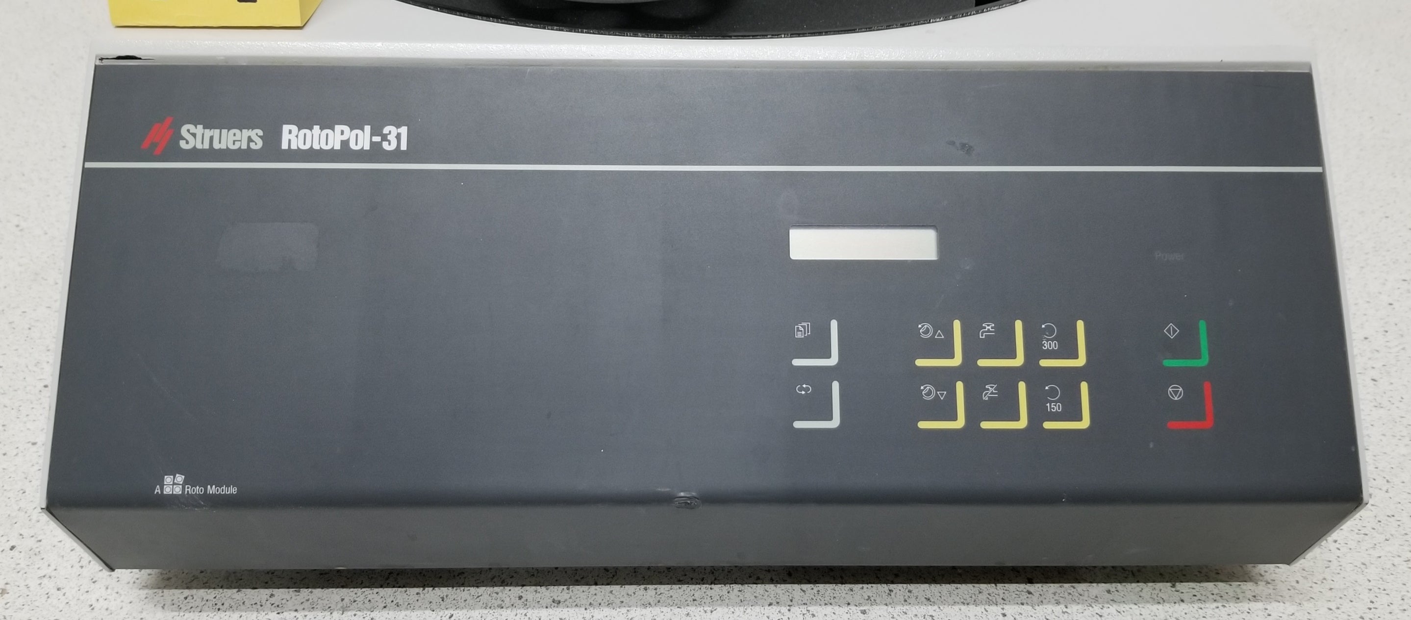 Used Struers ROTOPOL-31 Polisher Grinder Sample Prep System with ROTOFORCE-4 Power Head