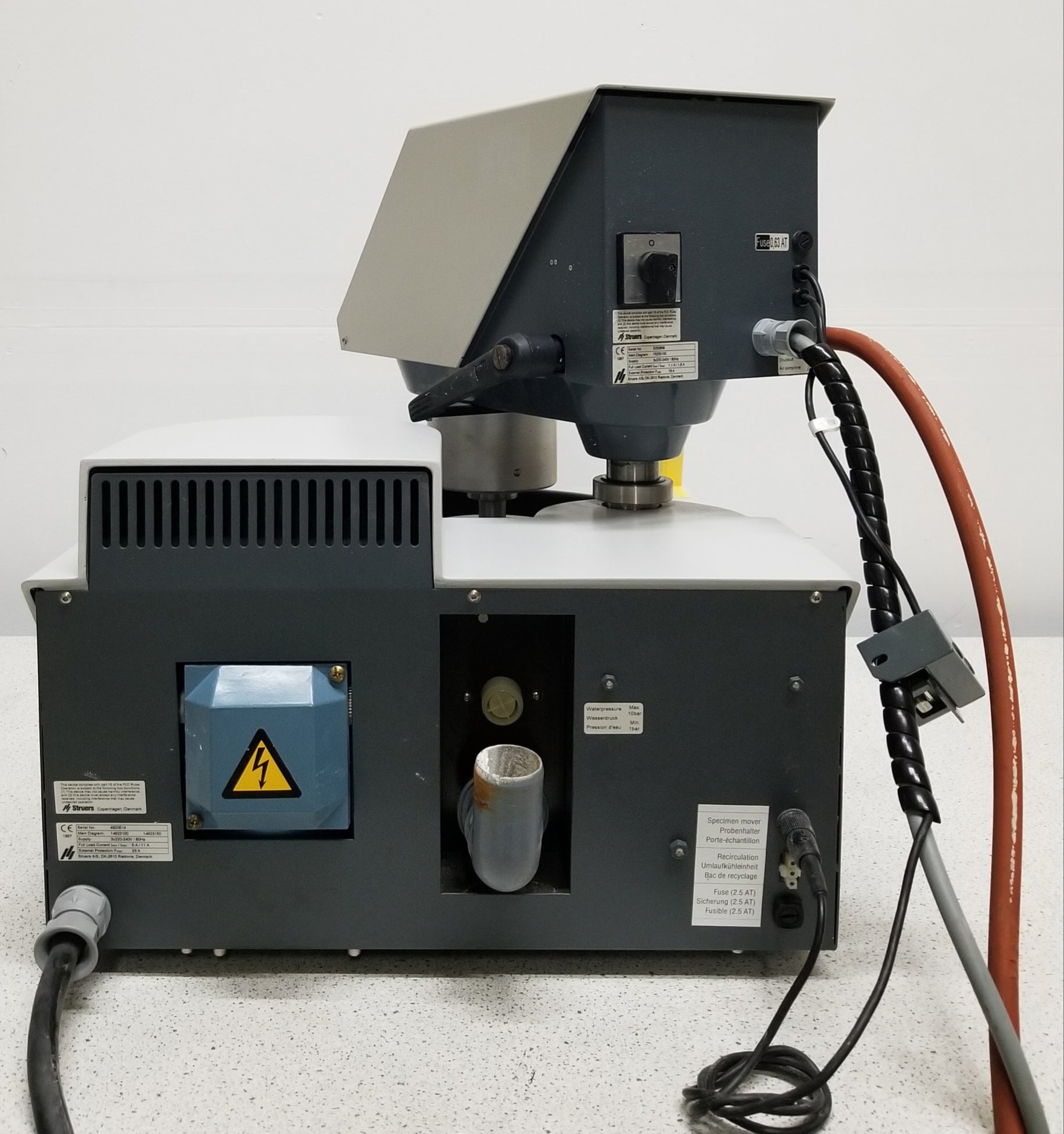 Used Struers ROTOPOL-31 Polisher Grinder Sample Prep System with ROTOFORCE-4 Power Head