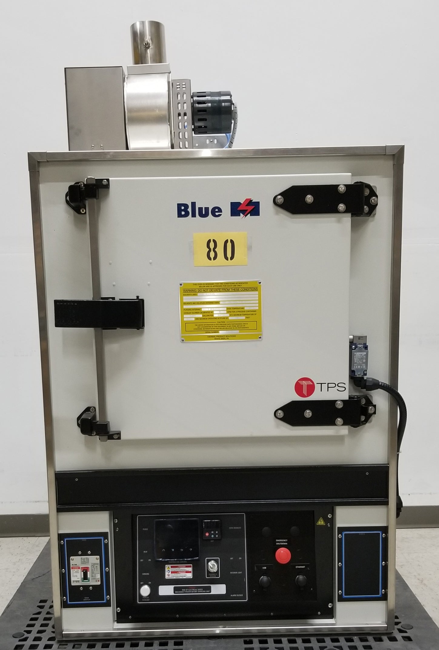 Used Blue M DCSA-206-E-F4T-ETO Class A Safety Solvent Drying Oven