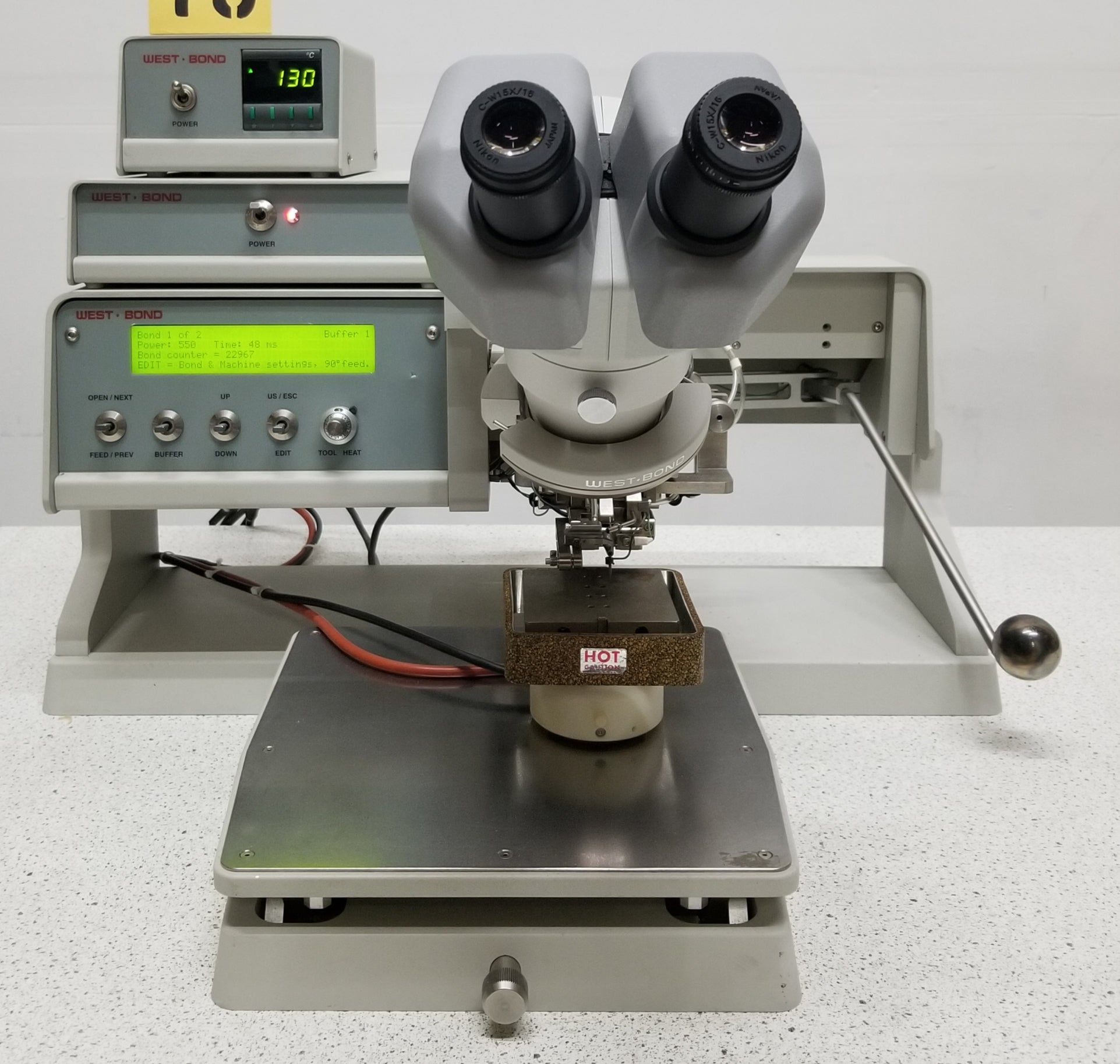 Used West Bond 7476E-79 Deep Access Wedge Wire Bonder