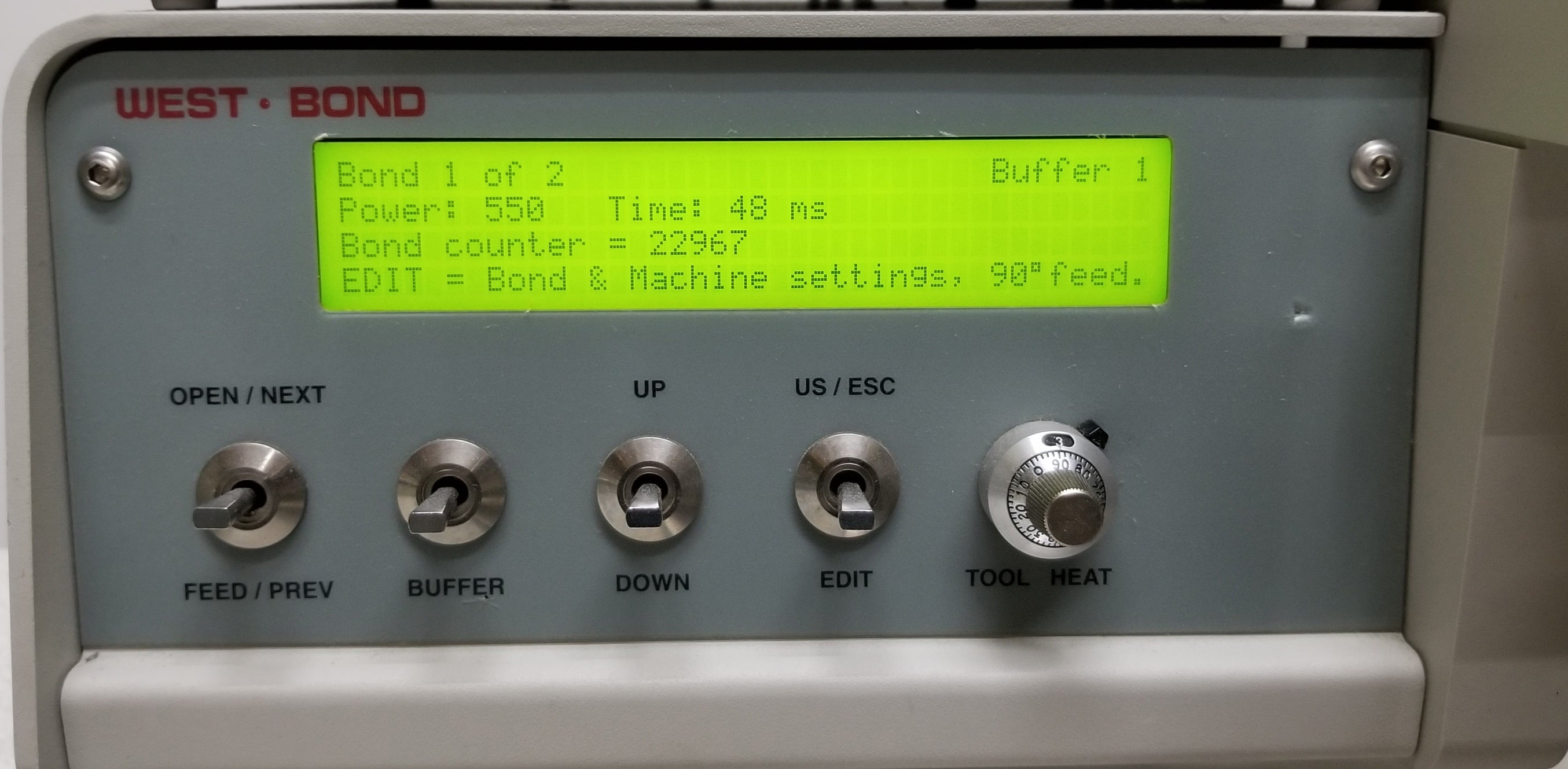 Used West Bond 7476E-79 Deep Access Wedge Wire Bonder