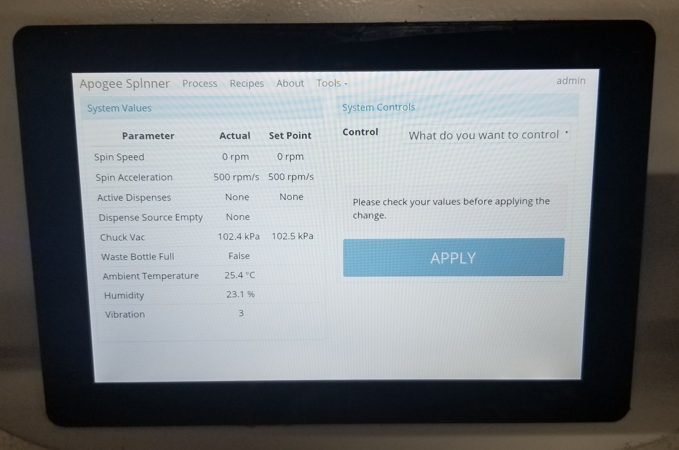 Used CEE Apogee 200 Benchtop Spin Coater