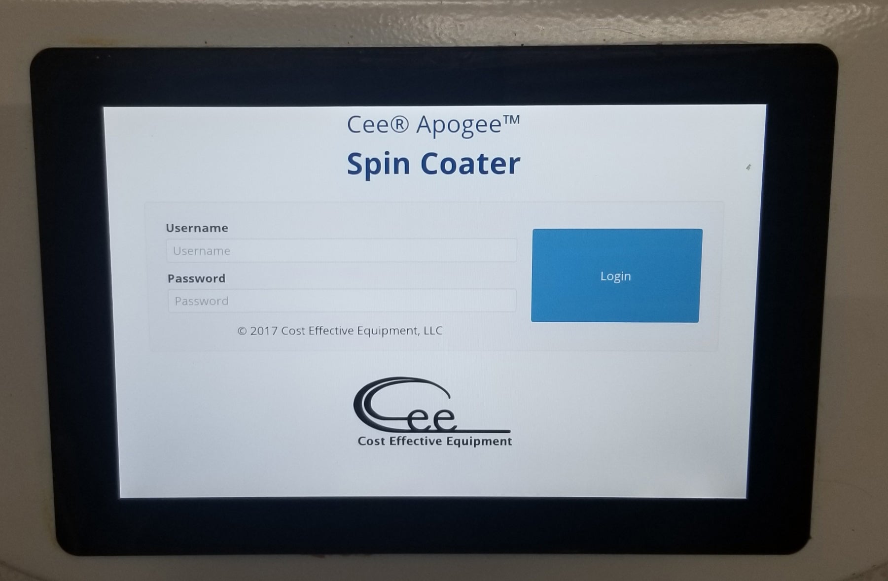 Used CEE Apogee 200 Benchtop Spin Coater