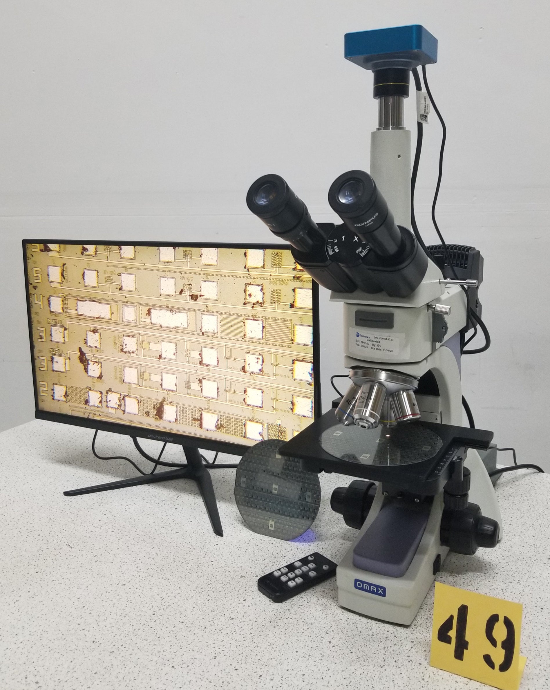 Used OMAX Optical Inspection Microscope with Camera