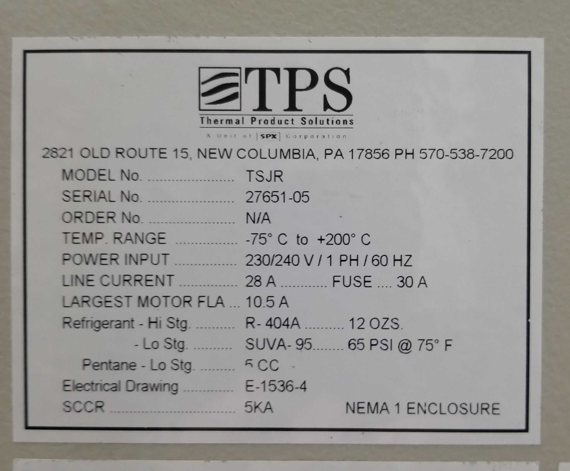 Used Tenney Thermal Shock Jr Benchtop Thermal Shock Chamber