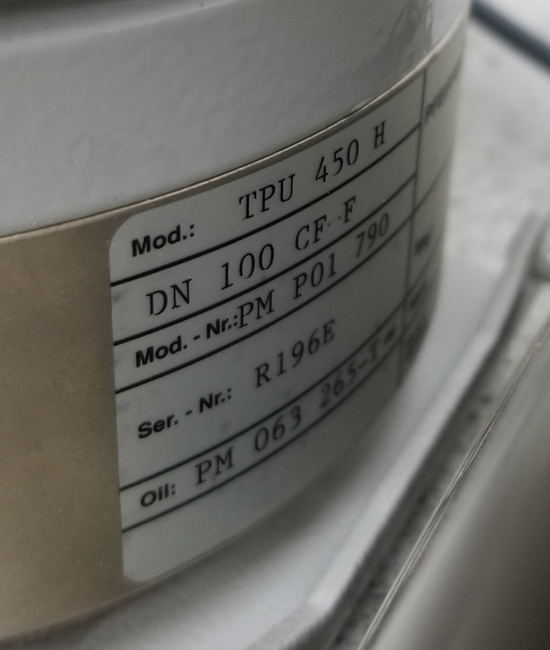 Used Pfeiffer TPU 450H Turbo Pump DN100CF Conflat W/ TCP380 Controller