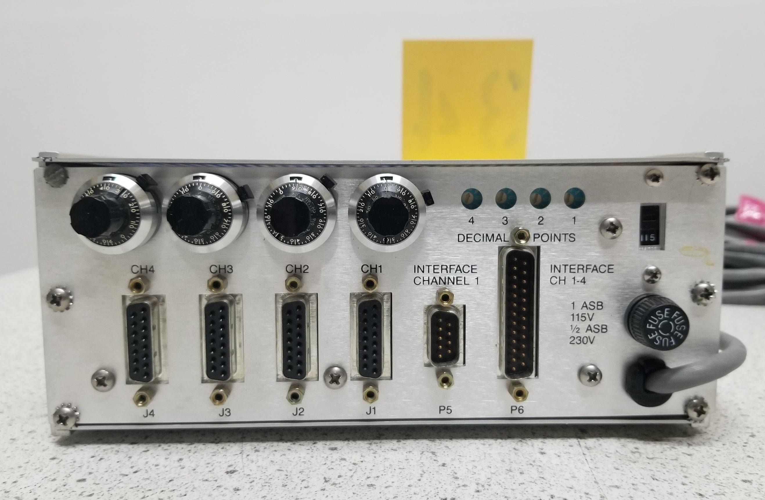 Used MKS 247C Four Channel MFC Controller and Readout with four 2159B Mass flow Controllersll