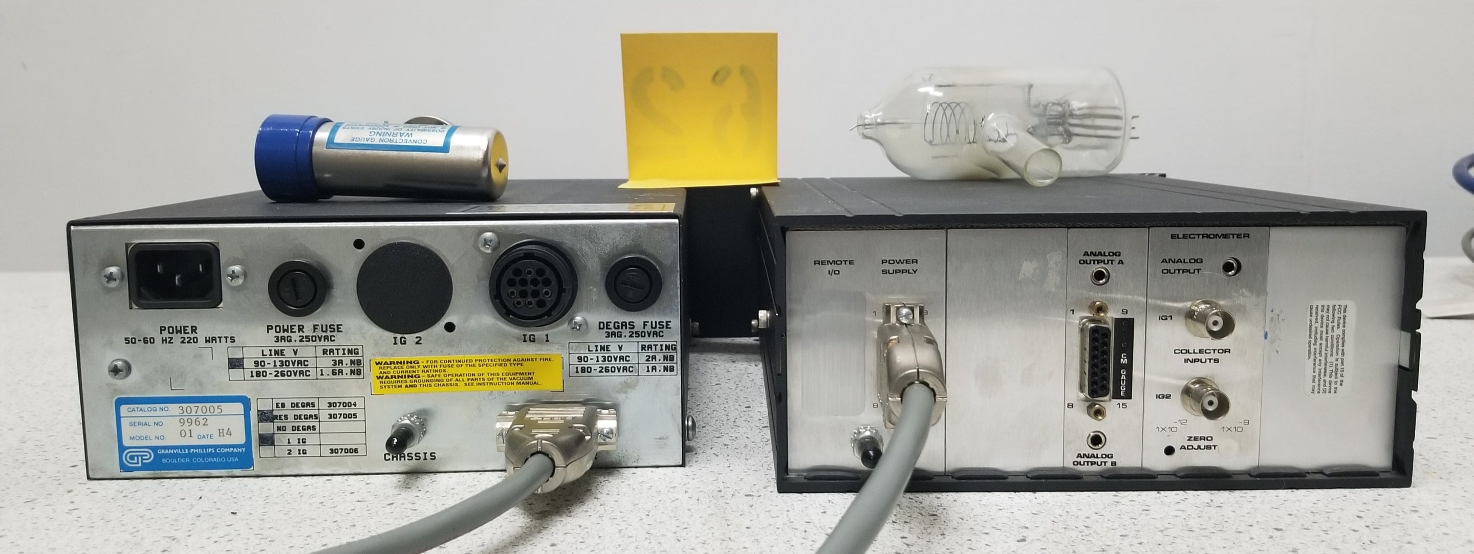 Used GRANVILLE PHILLIPS 307 Vacuum Gauge Controller with TC and Ion Gauge