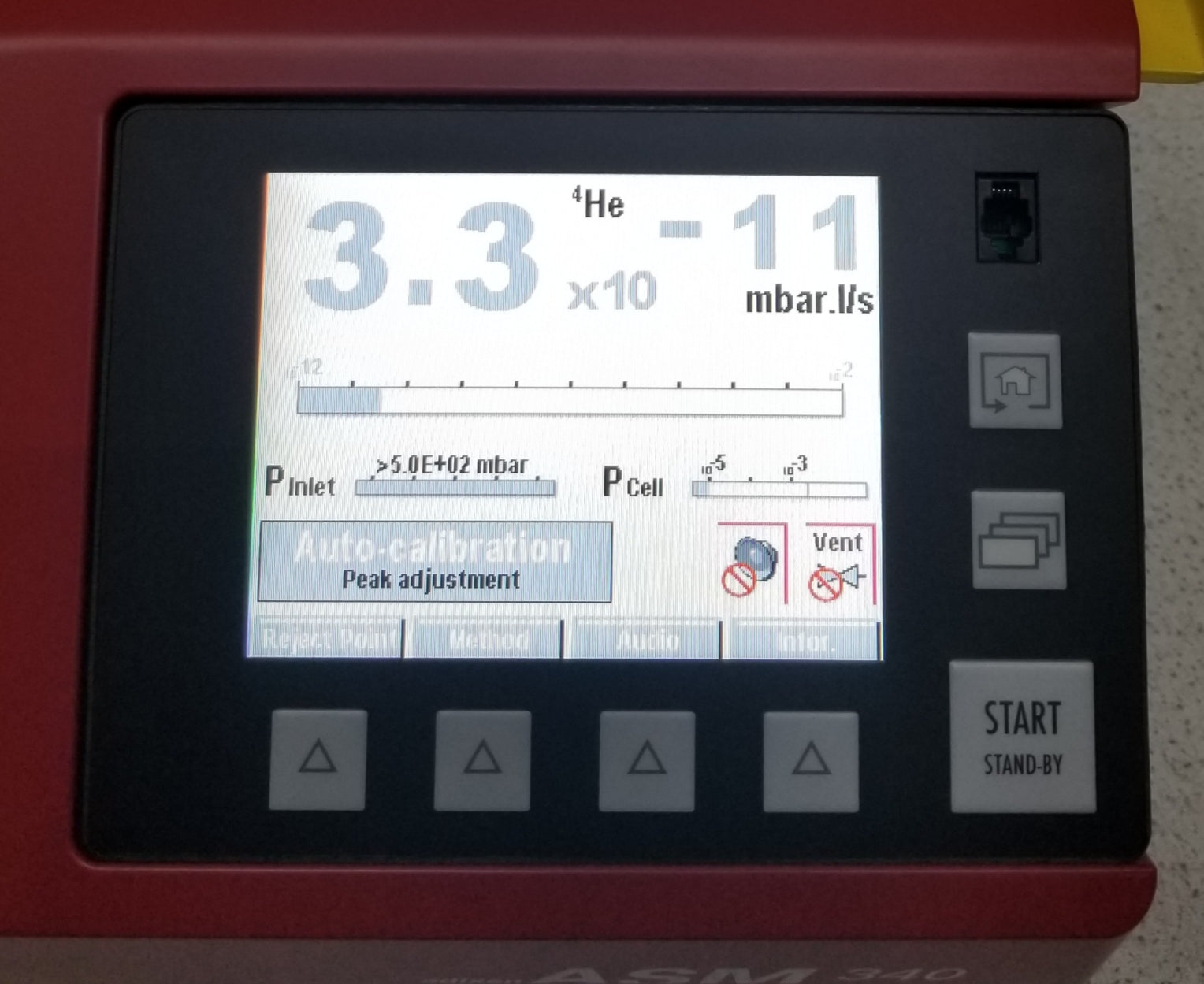 Used Pfeiffer ASM 340 Helium Leak Detector