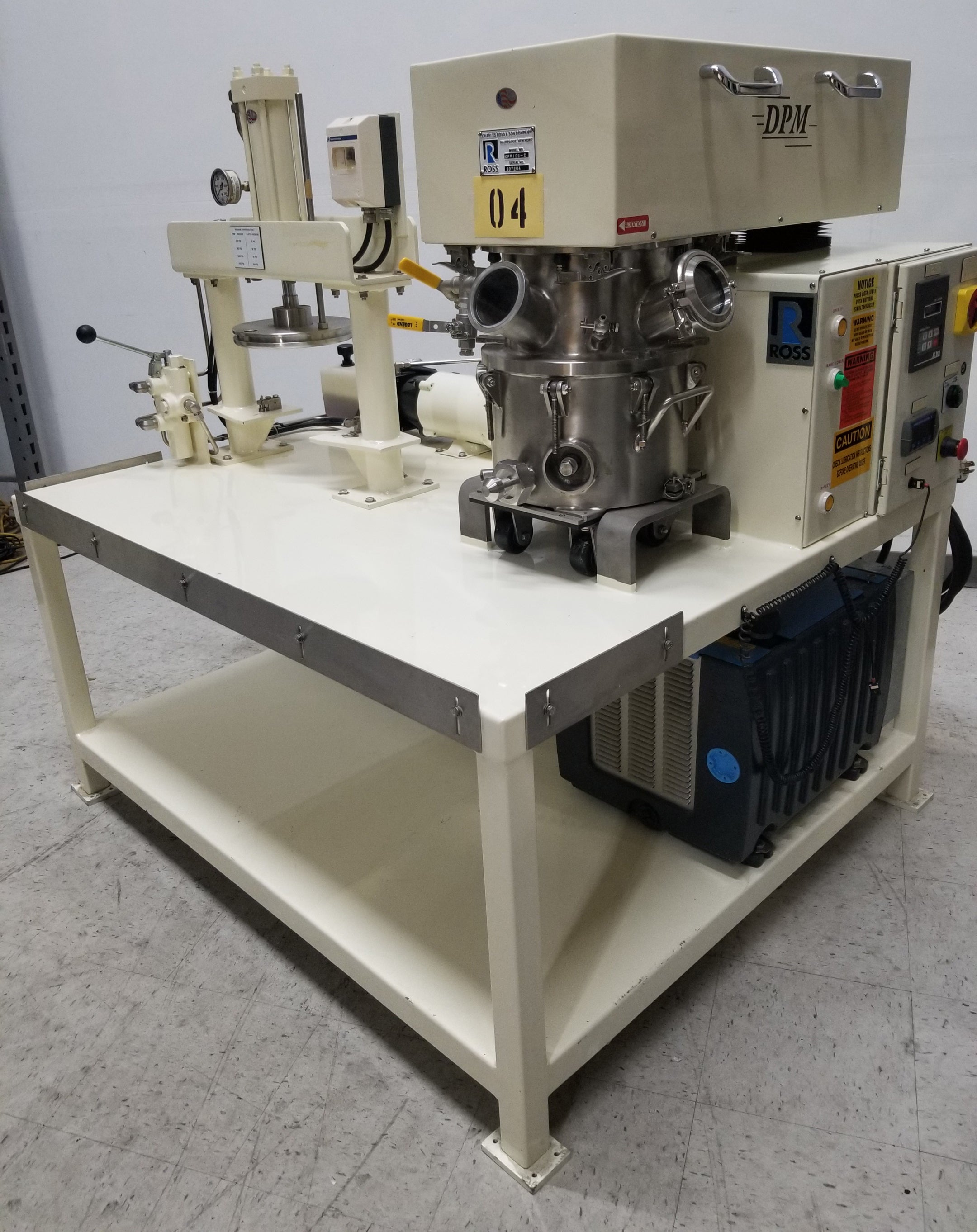 Charles Ross DPM-2 Double Planetary Mixer w/ DS-2 Discharge System
