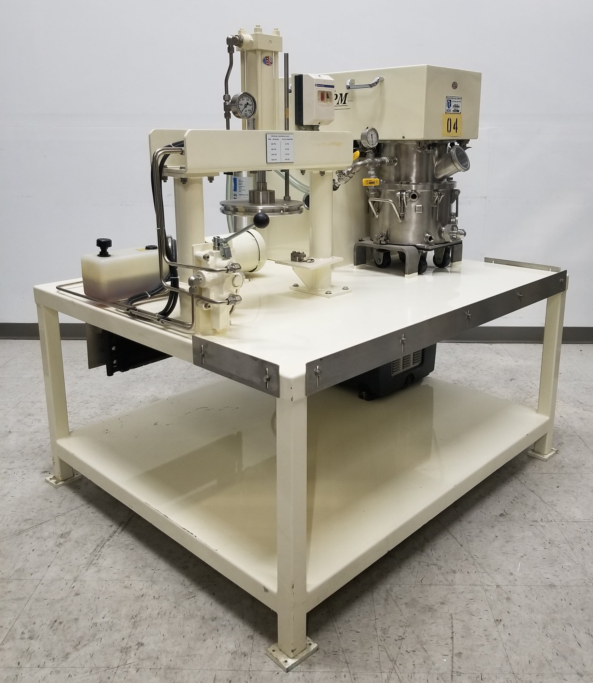 Charles Ross DPM-2 Double Planetary Mixer w/ DS-2 Discharge System