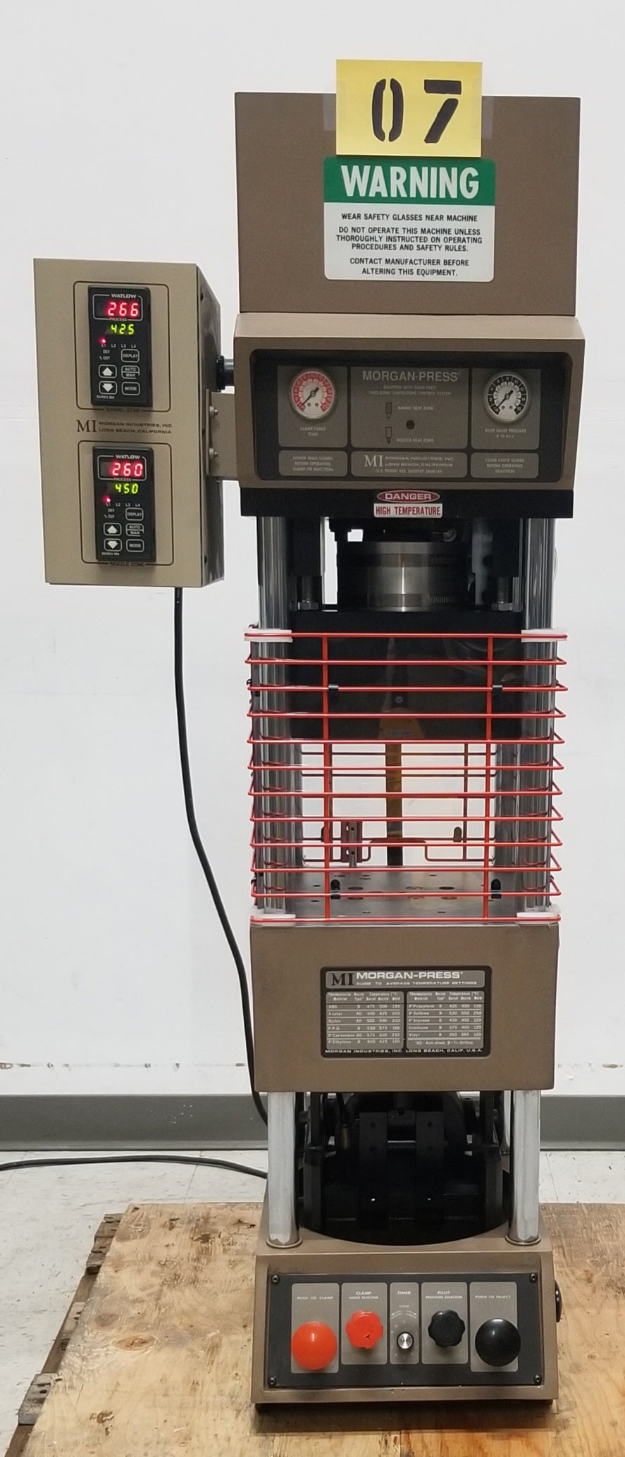 Used Morgan Press G-55T Injection Molding Press